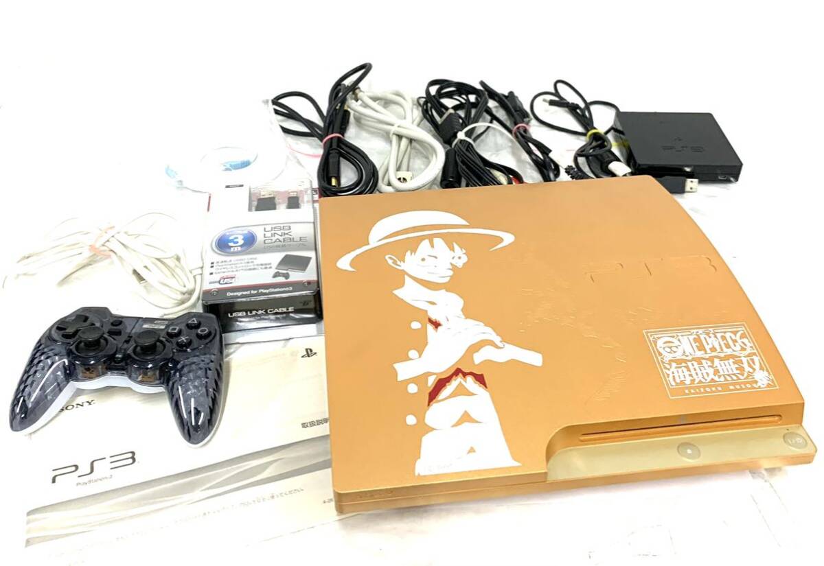 動作OKプレイステーション ３CECH-3000B ワンピースゲーム機 コントローラー ソニー SONY 現状品 カg_画像1