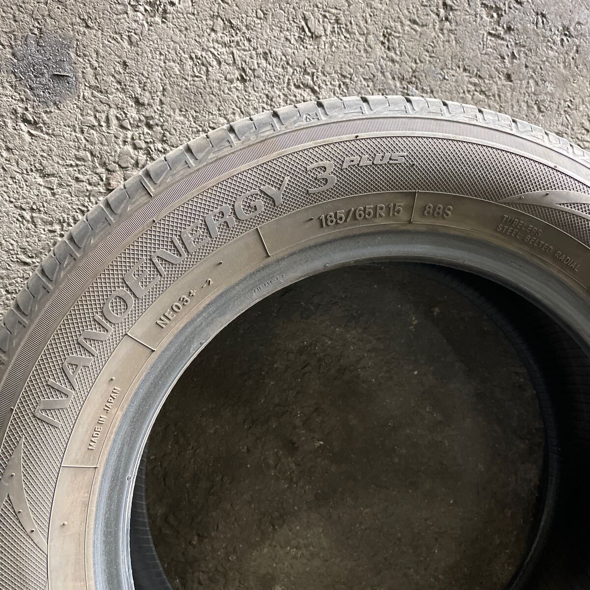 185/65R15 TOYO ナノエナジー3＋ 2021年製 中古品 4本の画像8