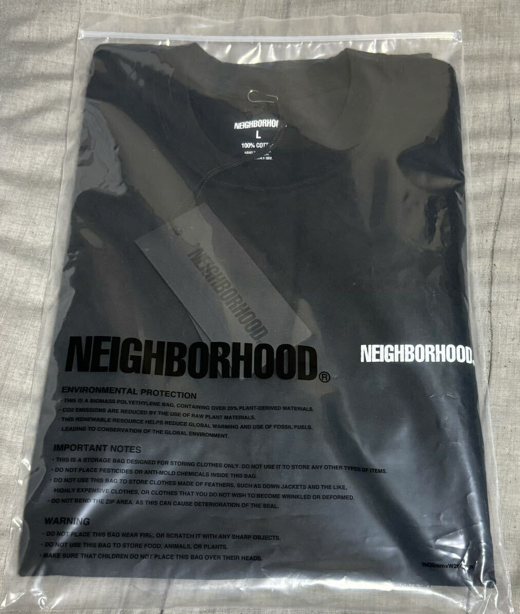 送料無料！Lサイズ！ネイバーフッド ロンT ロングスリーブ Tシャツ 長袖 NEIGHBORHOOD NBHD 232PCNH-LT11 NH. TEE LS-11 BLACK ブラック 黒