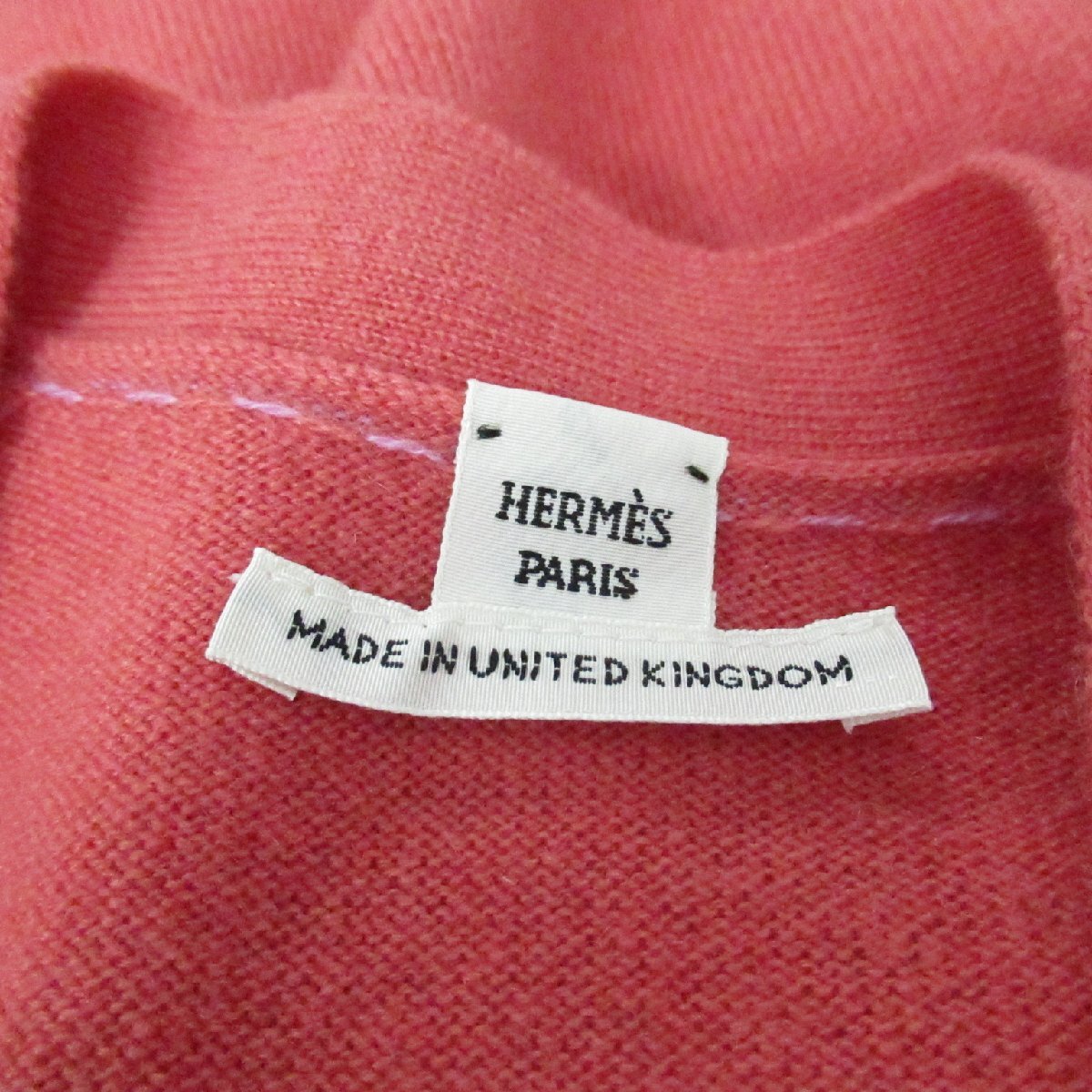  Hermes cardigan brand off HERMES cashmere cardigan cashmere used lady's 