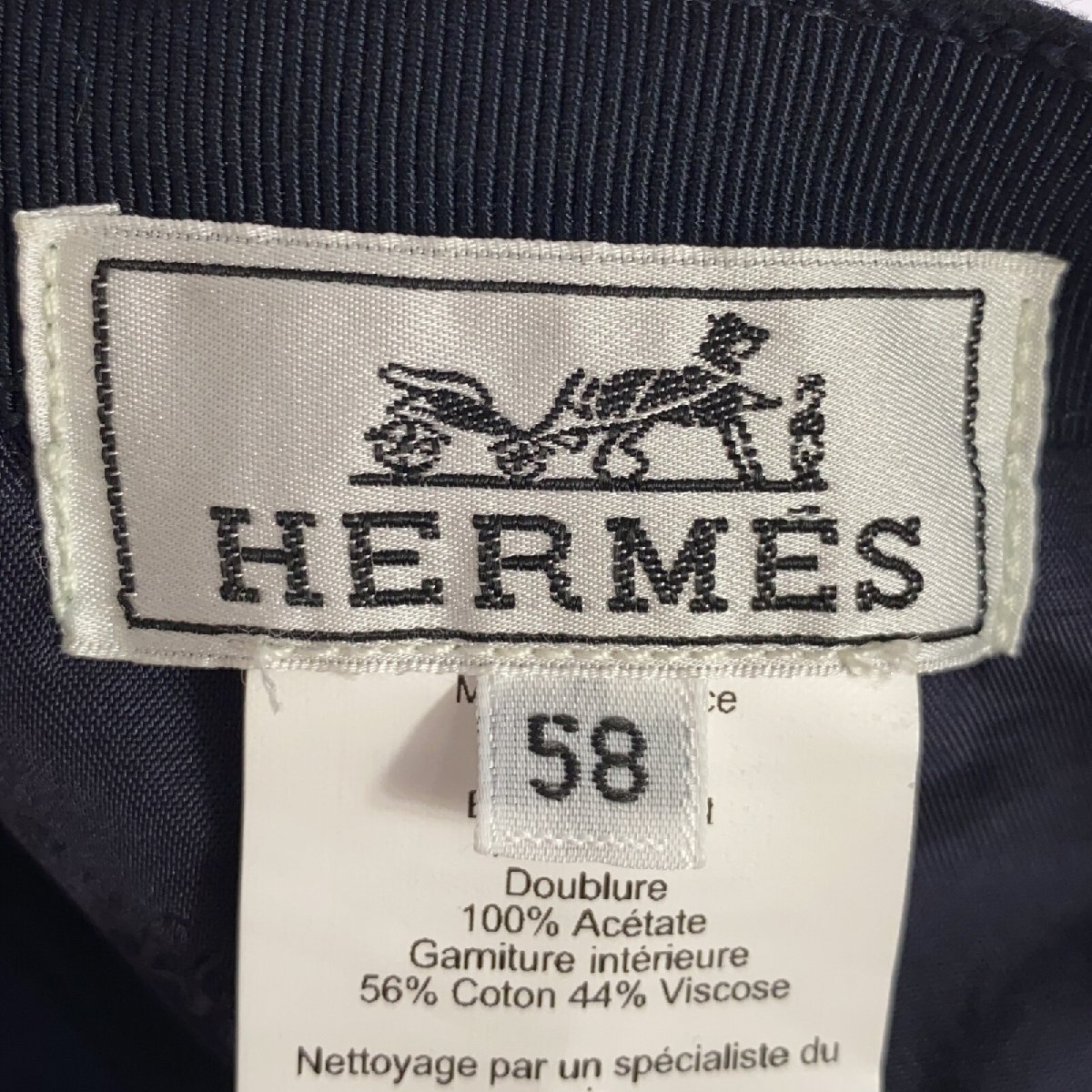 エルメス キャップ ブランドオフ HERMES ウール キャップ ウール 中古 メンズ レディース_画像5