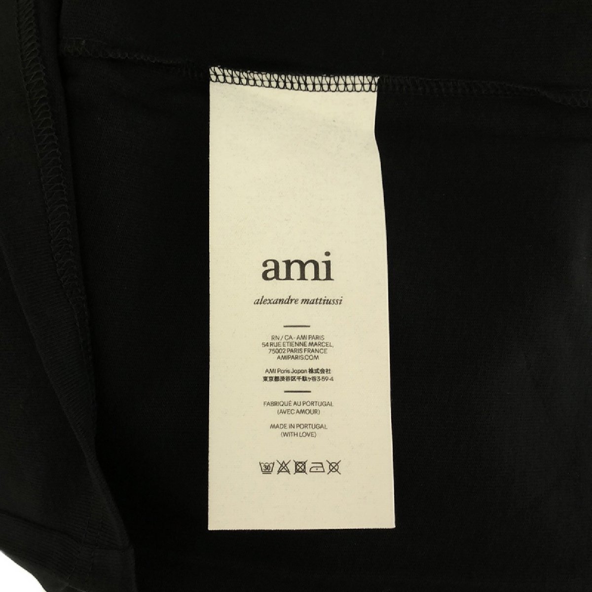 アミ ブランドオフ AMI コットン 半袖Tシャツ オーガニックコットン レディース_画像7