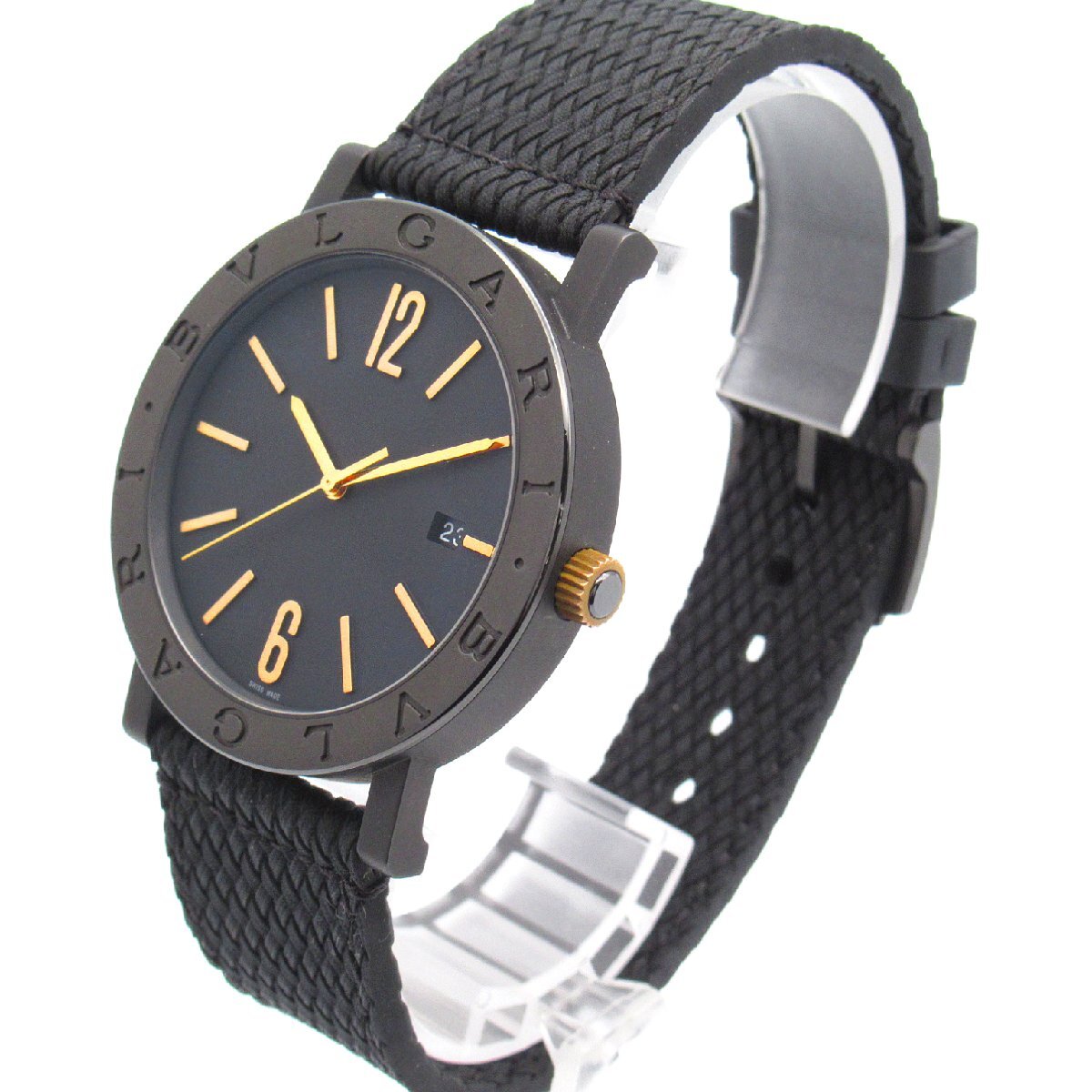  BVLGARY BVLGARY BVLGARY Solotempo бренд off BVLGARI нержавеющая сталь наручные часы SS/ Raver б/у мужской 