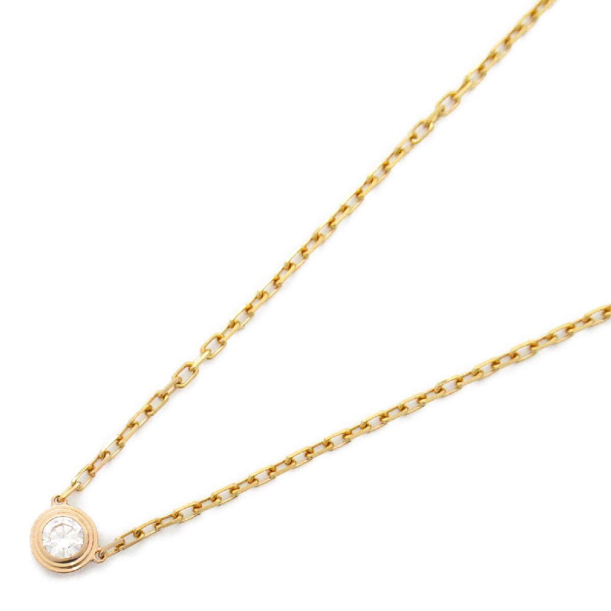  Cartier tia man rejedu dam -ru necklace SM brand off CARTIER K18PG( pink gold ) necklace 750PG used reti