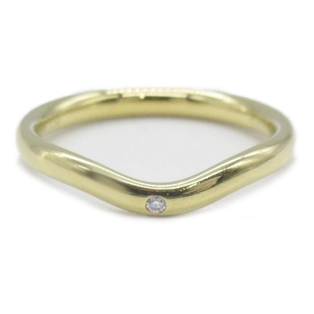  Tiffany car bdo1P diamond ring brand off TIFFANY&CO K18( yellow gold ) ring * ring 750YG used lady's 