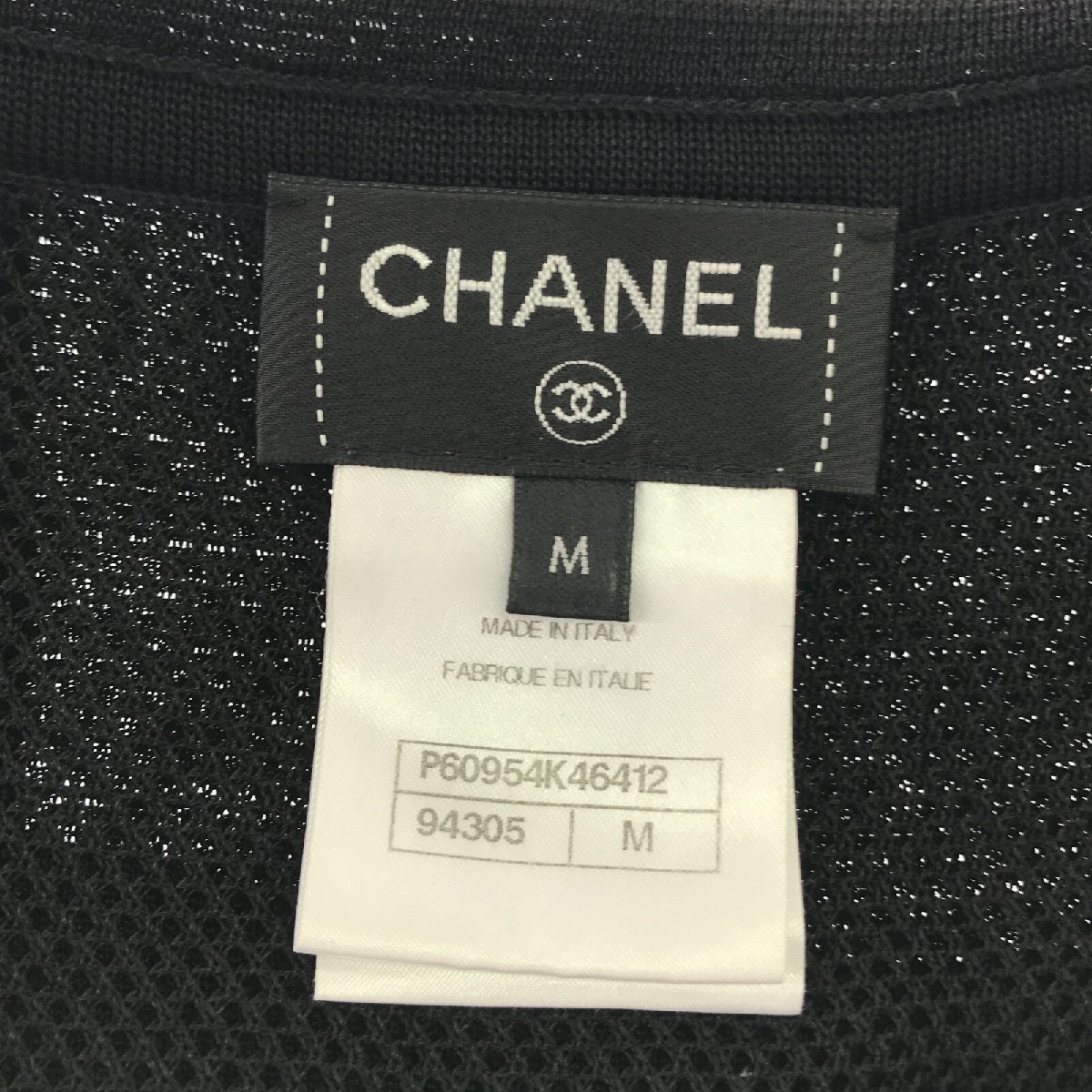  Chanel mesh Parker brand off CHANEL rayon Parker rayon used lady's 