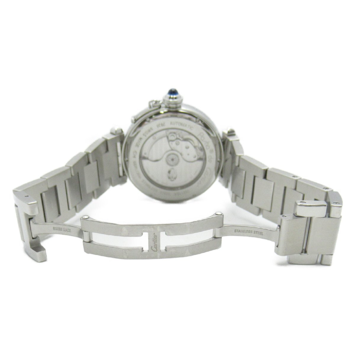  Cartier Pacha XL Night &tei wristwatch watch brand off CARTIER stainless steel wristwatch SS used men's 