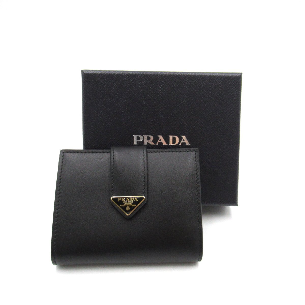 プラダ 二つ折り財布 ブランドオフ PRADA カーフ（牛革） 二つ折り財布 サフィアーノ メンズ レディース_画像9