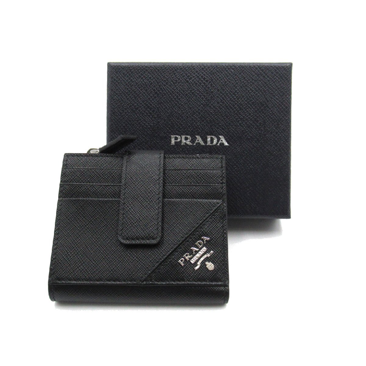 プラダ カードケース ブランドオフ PRADA サフィアーノレザー 二つ折り財布 レザー メンズ レディース_画像8