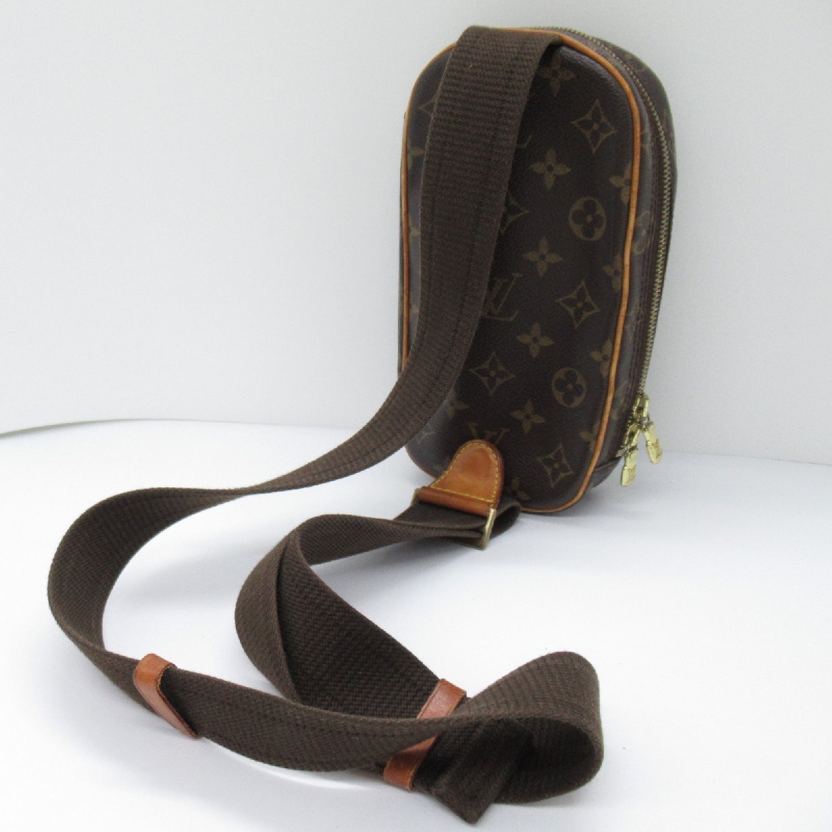  Louis * Vuitton небольшая сумочка gun ju бренд off LOUIS VUITTON сумка-пояс сумка "body" монограмма б/у женский 
