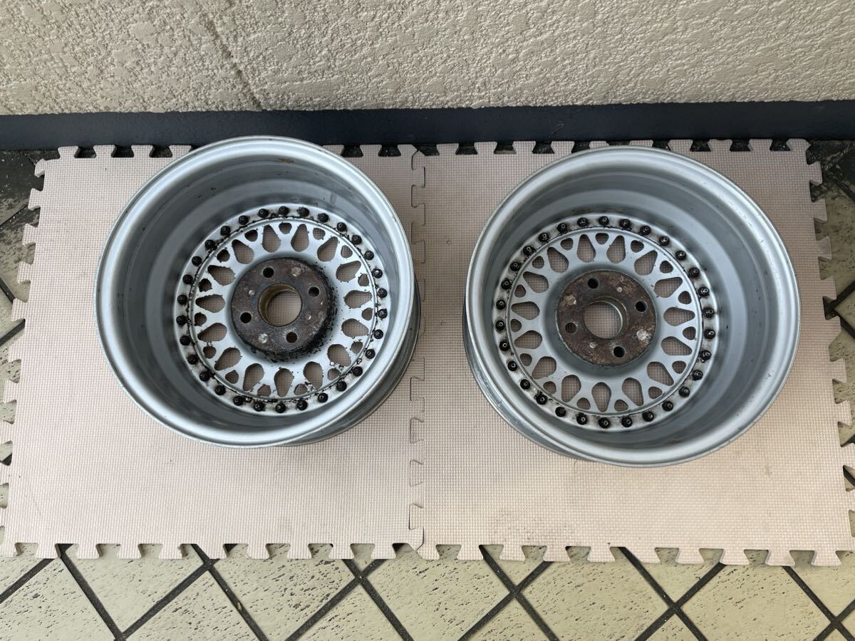 ★中古★2本★BBS RS242★14インチ 6.0j +30 ハブ57mm★センターキャップ無し★コンパクトカー・軽四カスタムに★の画像7