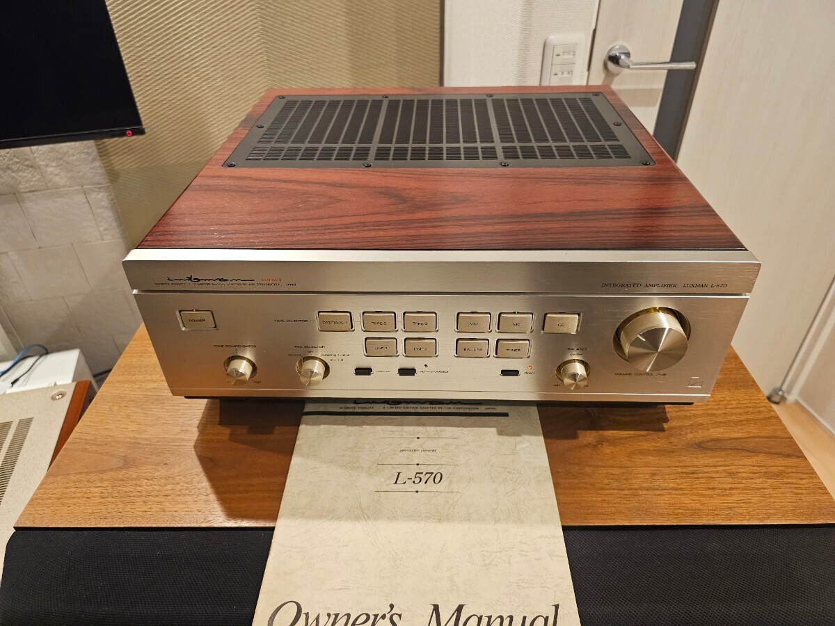 LUXMAN L-570 ♪ラックスマン 純A級プリメインアンプ SPターミナル交換の画像1