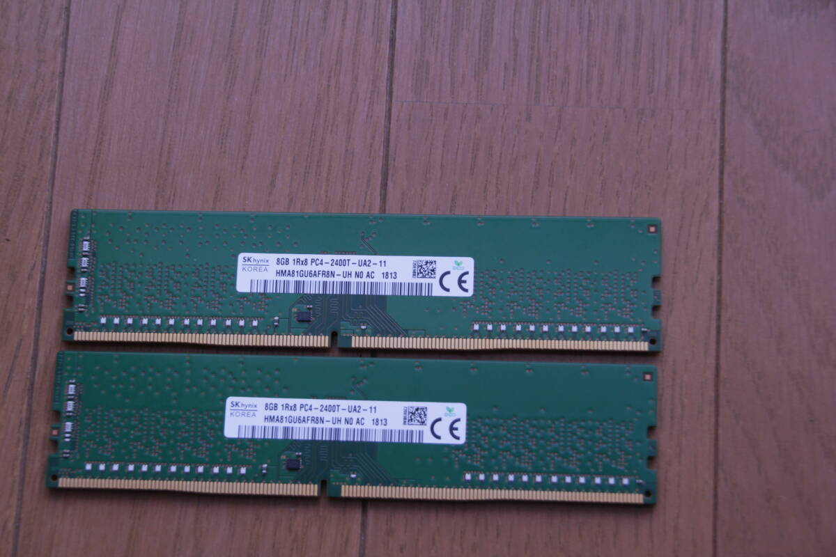 SK HYNIX 1Rx8 PC4-2400T PC4-2400 8GB 2枚組 1セット16GB DDR4 デスクトップ用メモリ の画像3