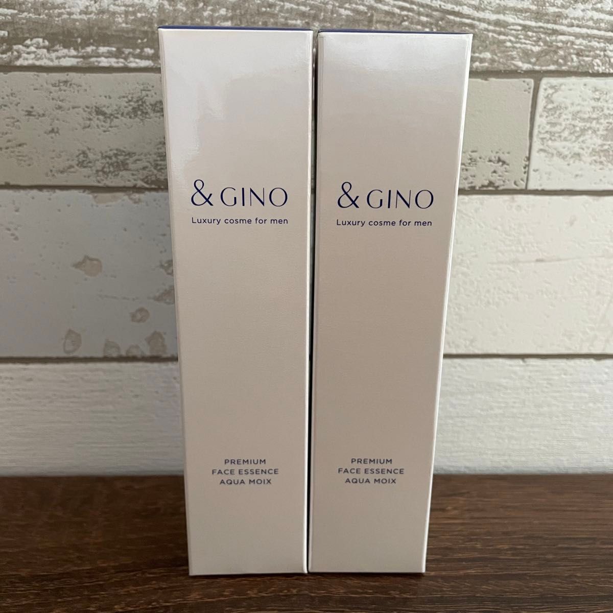 【新品2本セット】&GINO アンドジーノ プレミアムフェイスエッセンス アクアモイス 50ml リニューアル | 美容液 メンズ