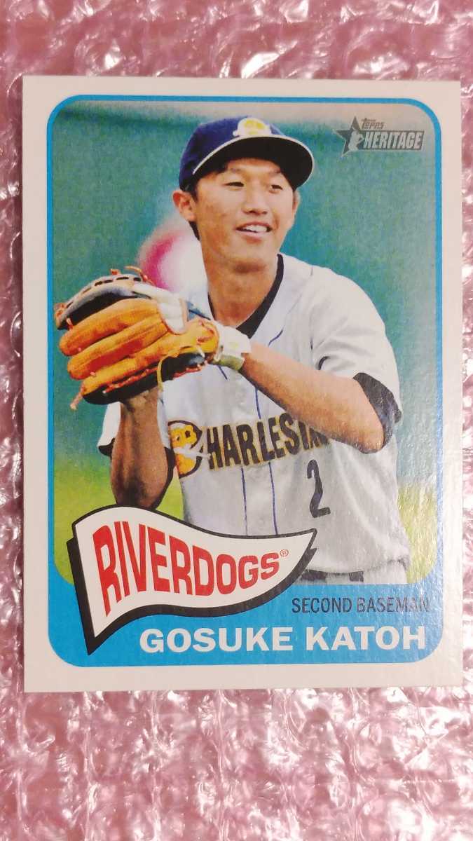 送料込即決 2014 Topps Heritage Minor League Edition #139 Gosuke Katoh 加藤豪将 日本ハムファイターズ