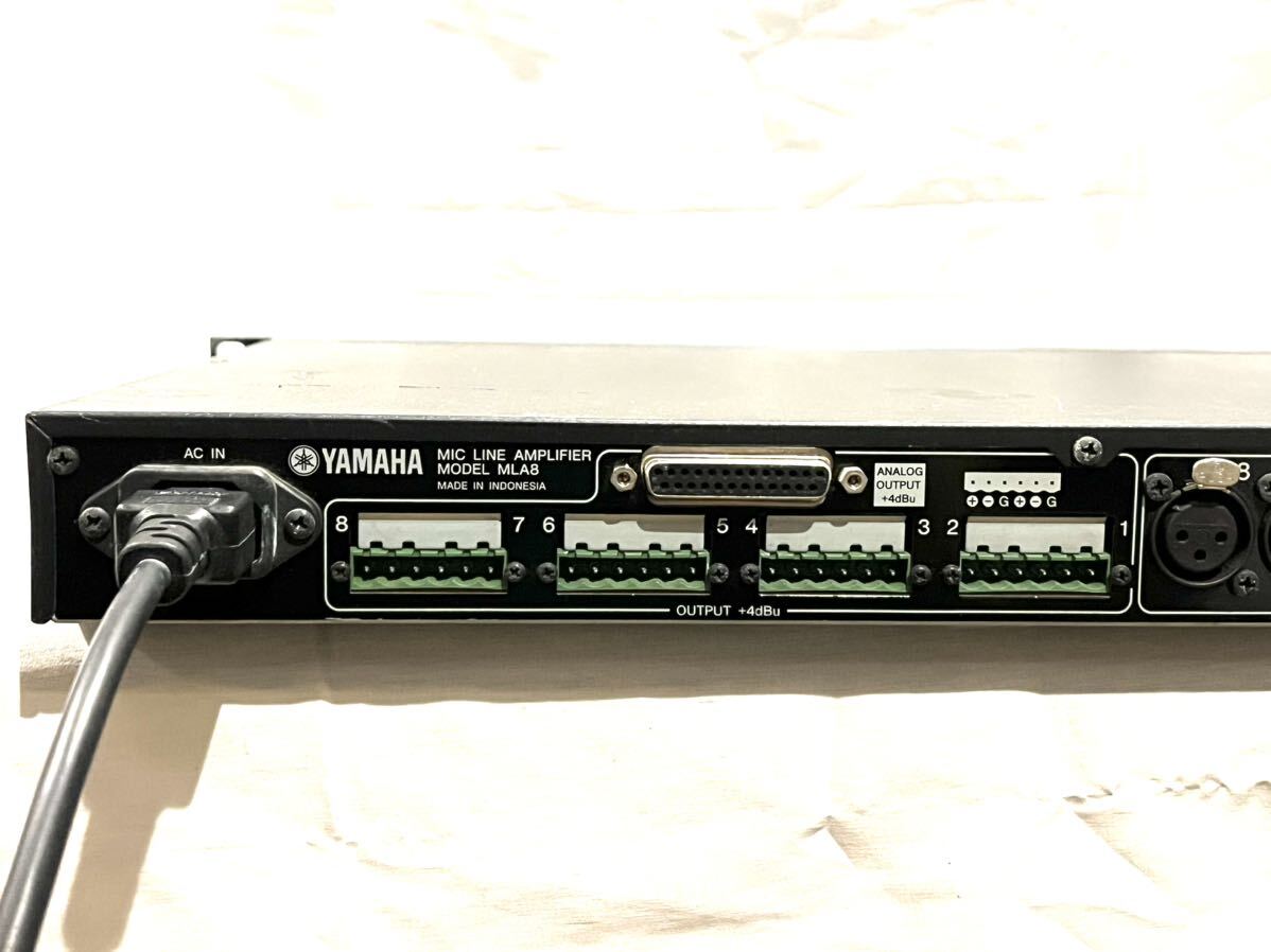 YAMAHA MLA8 8chマイクプリアンプ 通電確認のみ_画像4