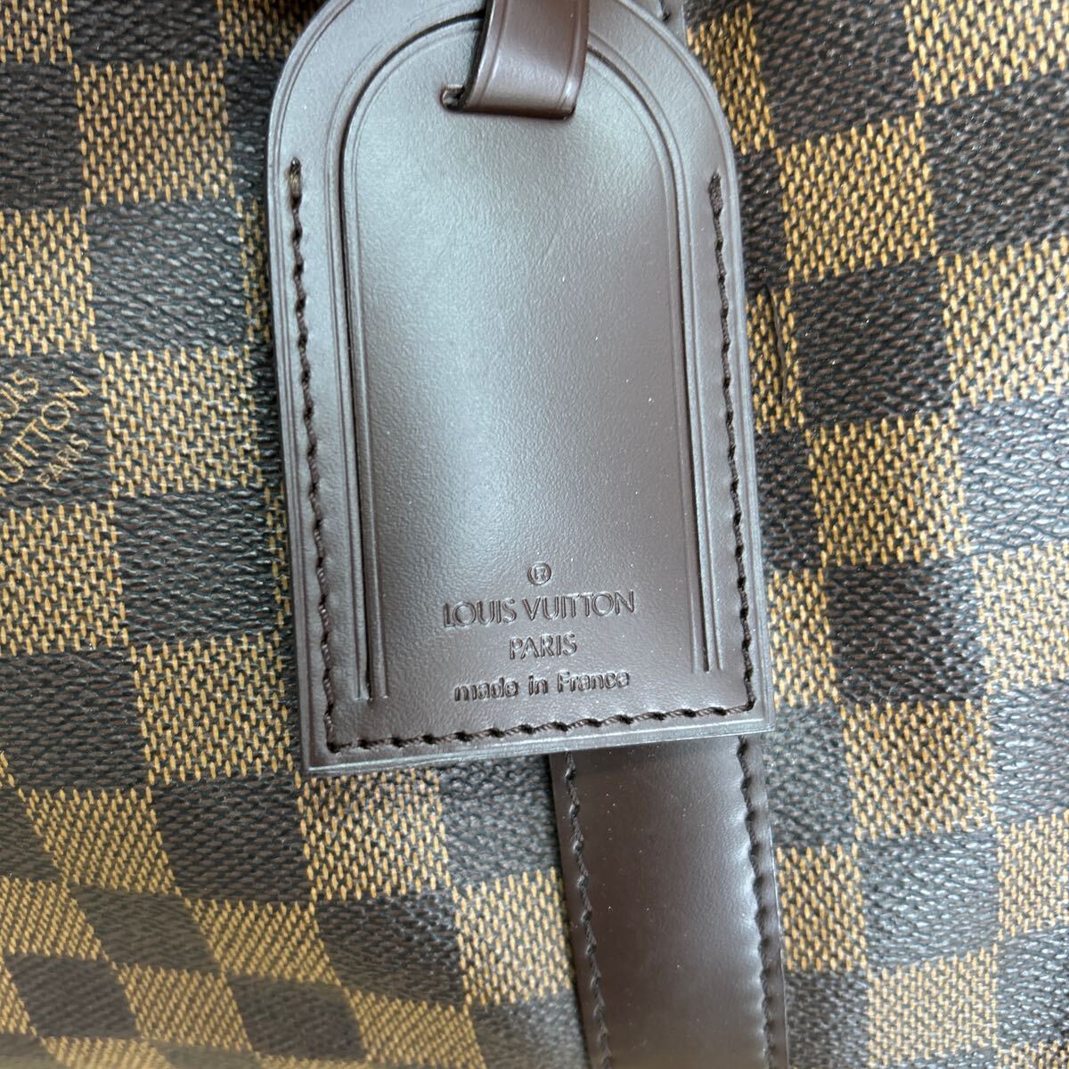 ルイヴィトン ボストンバッグ ダミエ キーポル50 N41427 エベヌ メンズ レディース ユニセックス ダミエ LOUIS VUITTON　■_画像2