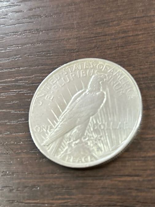 アメリカ 1ドル銀貨 1923年 LIBERTY リバティ ONE DOLLAR PEACE ピースダラー イーグル_画像4