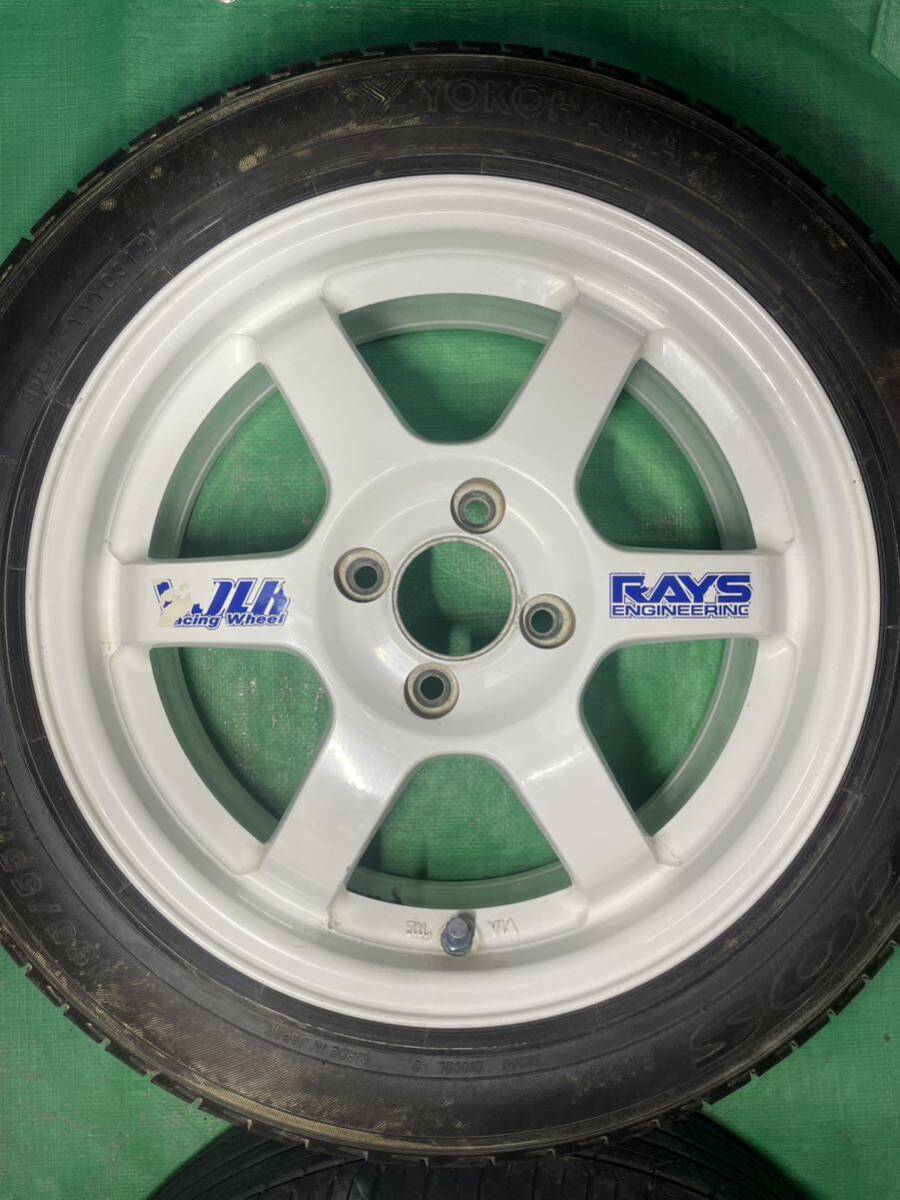 希少！ RAYS VOLK Racing TE37C 15インチ 4穴 PCD100 6.5J +35 ハブ径65㎜ 4本セット レイズ ボルクレーシング TE37 シビック 等_画像6