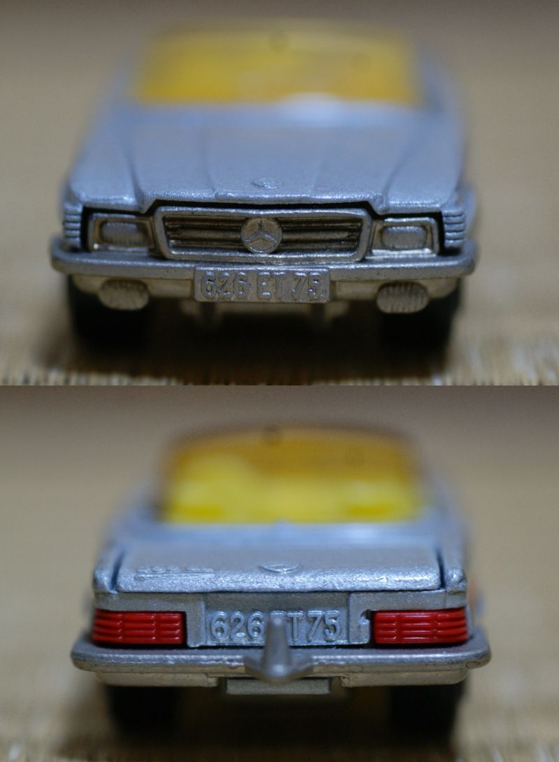 ■中古≪ジャンク≫メルセデスベンツミニカー350SL（1/60 MADE IN FRANCE）+キー（イミテーション？）ベンツ関連まとめて MERCEDES BENZ _画像3