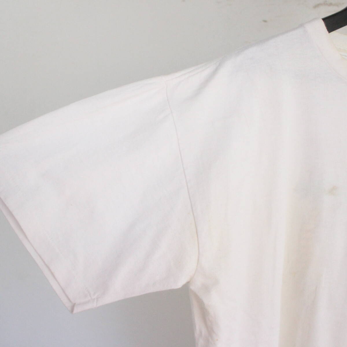 K451 90sビンテージ USA製 プリント 半袖Tシャツ■1990年代製 表記XLサイズ ホワイト 白 7UP 古着 アメカジ イラスト バックプリントの画像8