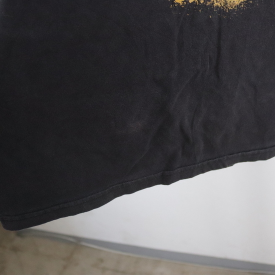 g273 2000年代製 Hanes ヘインズ 半袖プリントTシャツ■00s 表記Mサイズ ブラック メタル ロック lambofgod アメカジ ストリート 古着 90sの画像6