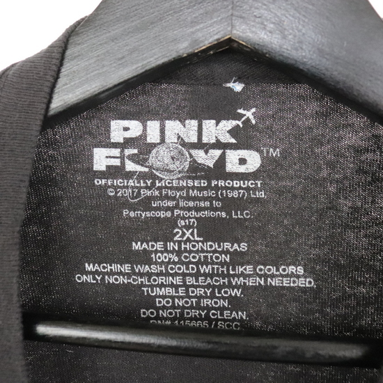 f359 2000年代製 PINKFLOYD 半袖プリントTシャツ■00s 表記2XLサイズ 黒 ブラック ピンクフロイド ロック バンド アメカジ 古着 古着卸 90sの画像3