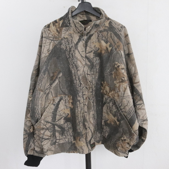 W262 90s Vintage Liberty cotton jacket #1990 period made approximately XL size Brown real tree duck American Casual old clothes old clothes . super-discount rare inspection 