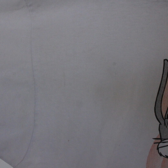 a227 90sビンテージ フルーツオブザルーム 半袖プリントTシャツ■1990年代製 表記XLサイズ ホワイト バックスバニー アメカジ ストリートの画像8
