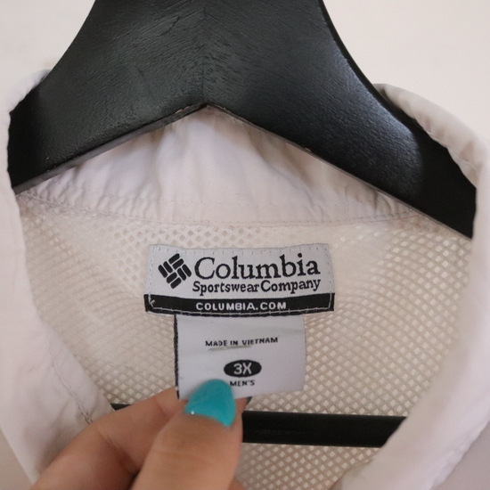 a233 2000年代製 Columbia コロンビア 半袖フィッシングシャツ■00s 表記3XLサイズ 白 ホワイト PFG アメカジ ストリート 古着 古着卸 90sの画像4