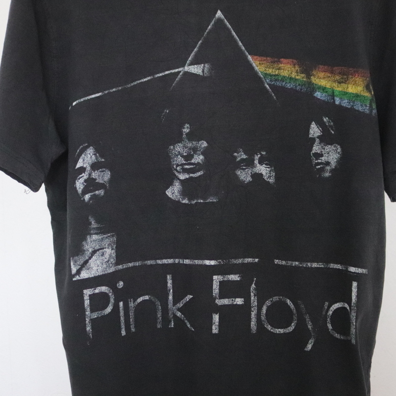 V440 2000年代製 PINKFLOYD ピンクフロイド 半袖プリントTシャツ■00s 約Mサイズ ブラック 黒 バンドT ロックT アメカジ 古着卸 古着 90sの画像6