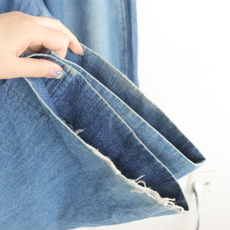 i97 80s Vintage work pants #1980 period made 37 -inch about blue American Casual Street Denim ji- bread old clothes old clothes . Old super-discount 90s
