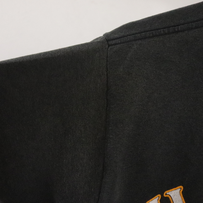 L521 90sビンテージ USA製 ハーレーダビッドソン 半袖プリントTシャツ■1990年代製 表記Lサイズ 3Dエンブレム 黒 ブラック 古着 激安 00sの画像10
