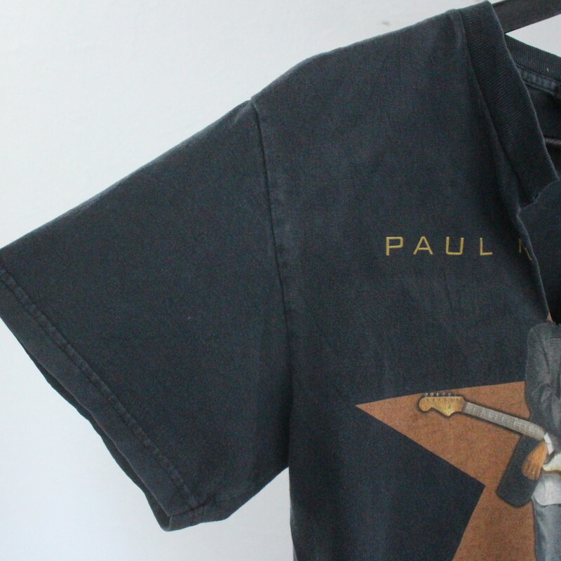 E384 2005年製 Giant ジャイアント 半袖プリントTシャツ■00s 表記Sサイズ ブラック カットオフ ポールマッカートニー ロック アメカジ 90s_画像6
