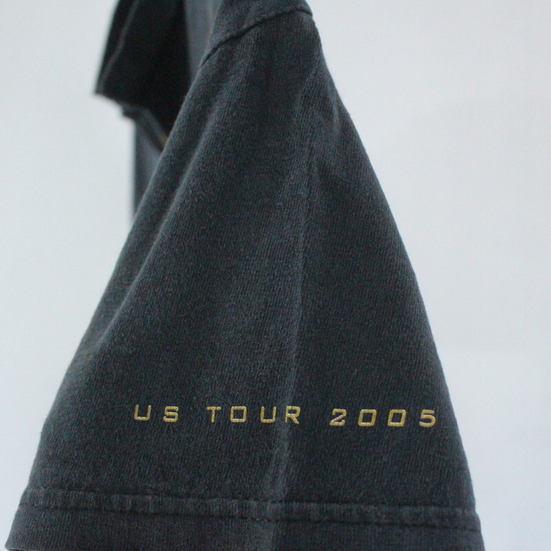E384 2005年製 Giant ジャイアント 半袖プリントTシャツ■00s 表記Sサイズ ブラック カットオフ ポールマッカートニー ロック アメカジ 90s_画像7