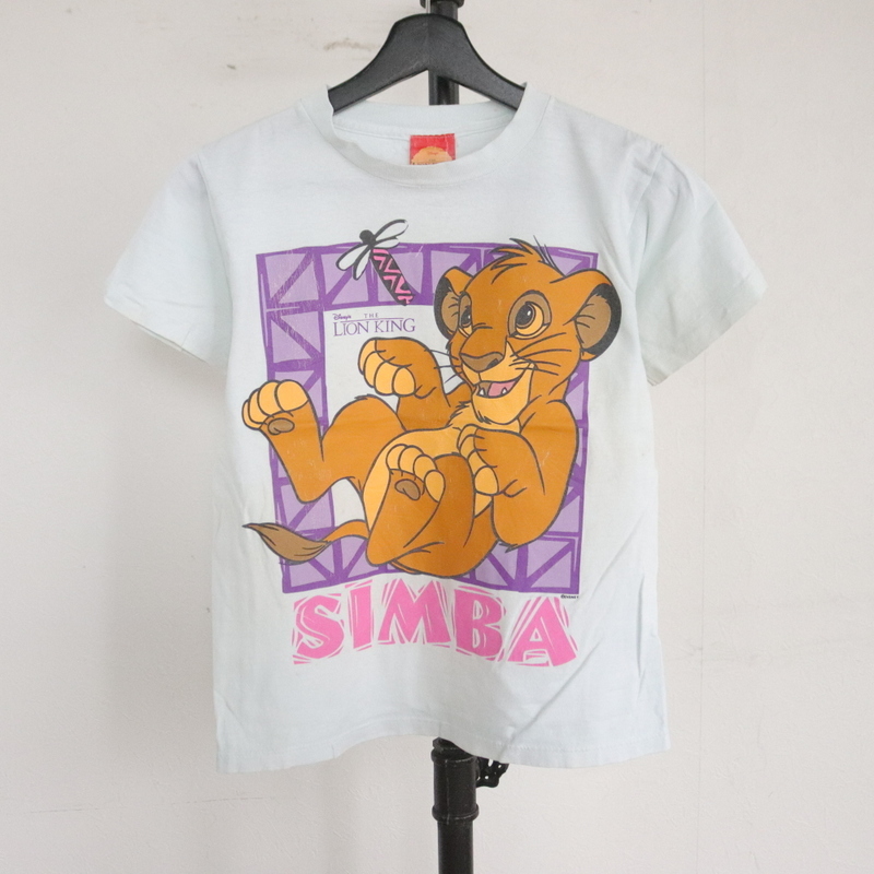 Z300 90sビンテージ LIONKING ライオンキング SIMBA プリントTシャツ USA製■1990年代製 白 ホワイト アメカジ ストリート アンティークの画像1