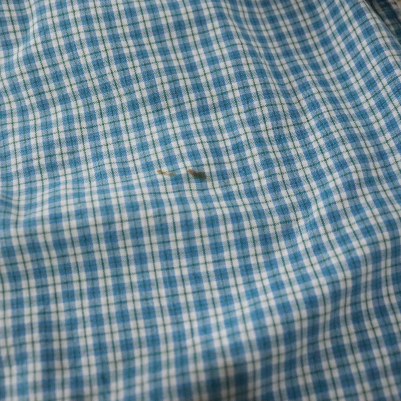 Z381 90sビンテージ エディーバウアー 半袖シャツ■1990年代製 表記Lサイズ チェック ブルー 水色 白 古着 アメカジ ストリート 80s 70sの画像9