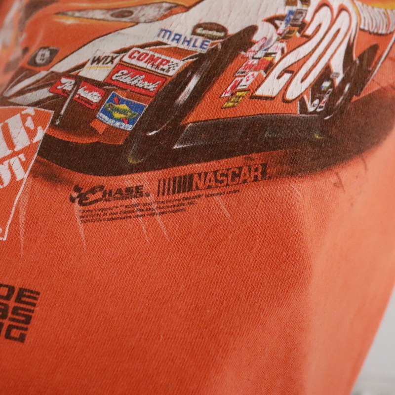 D461 2000年代製 HASE 半袖Tシャツ レーシング■00s 表記Lサイズ NASCAR 古着 アメカジ ストリート オレンジ 90s 80s 70s 60s JOEYLOGAND_画像4