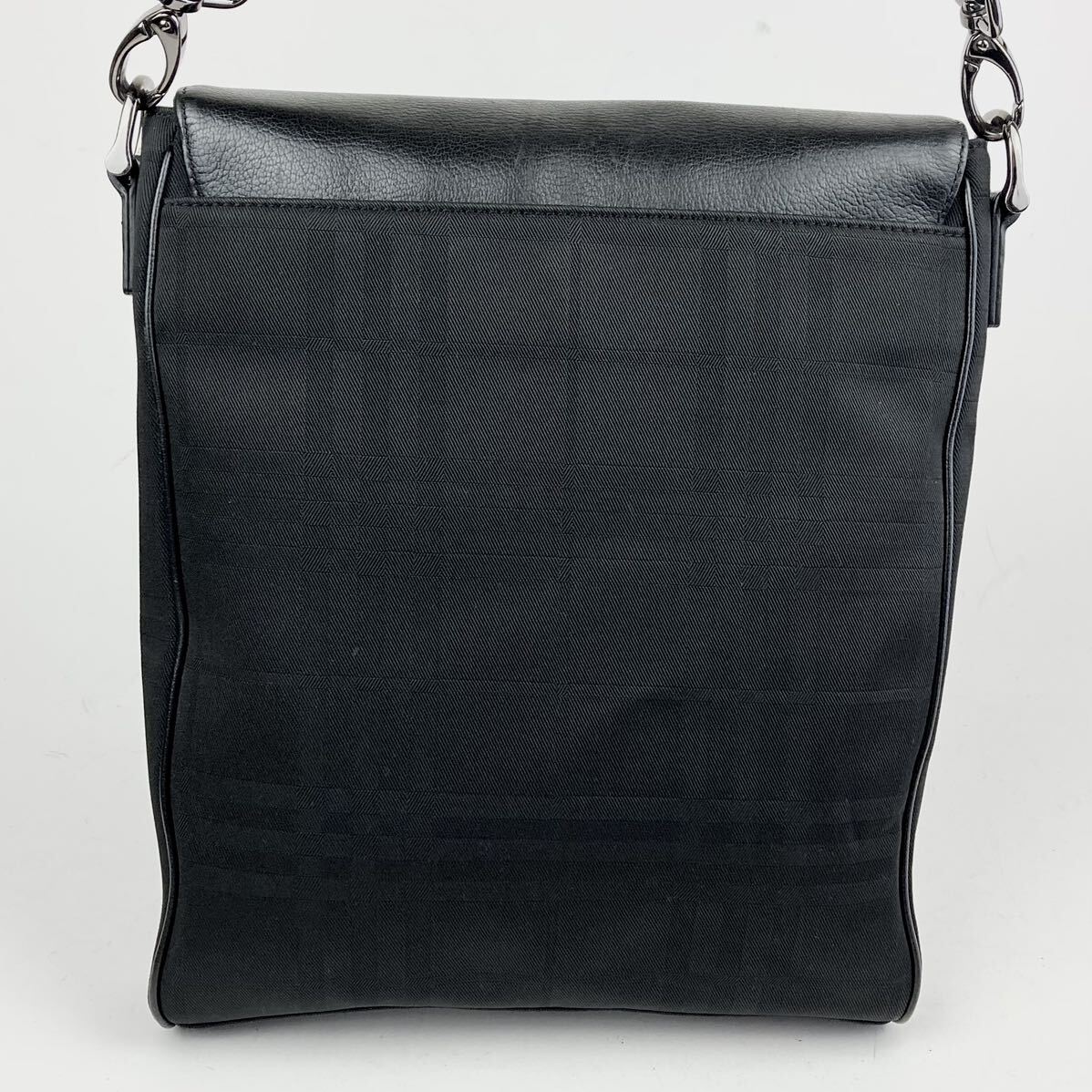A4 место хранения / прекрасный товар BURBERRY Burberry сумка на плечо наклонный .. корпус mesenja- мужской бизнес парусина кожа черный чёрный 