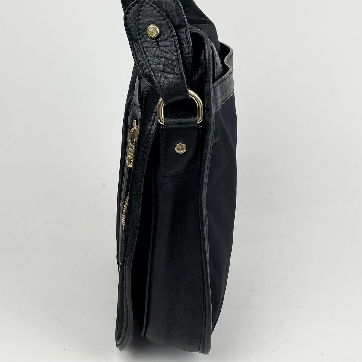  прекрасный товар HUNTINGWORLD Hunting World сумка на плечо наклонный .. корпус mesenja- мужской бизнес нейлон кожа черный чёрный 