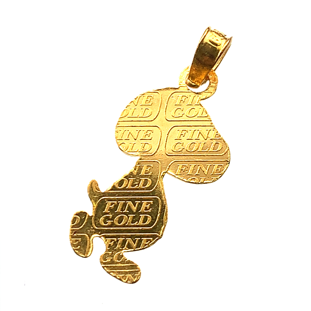  スヌーピー ペンダント 24金 純金 4.5g イエローゴールド コレクション アンティークコイン Goldの画像2