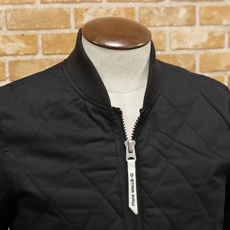 1円/G-STAR RAW/XSサイズ/キルティング ブルゾン BATT-R QUILTED OVERSHIRT L/S D12652-W018-990 中綿 新品/黒/ブラック/ft432/_画像2