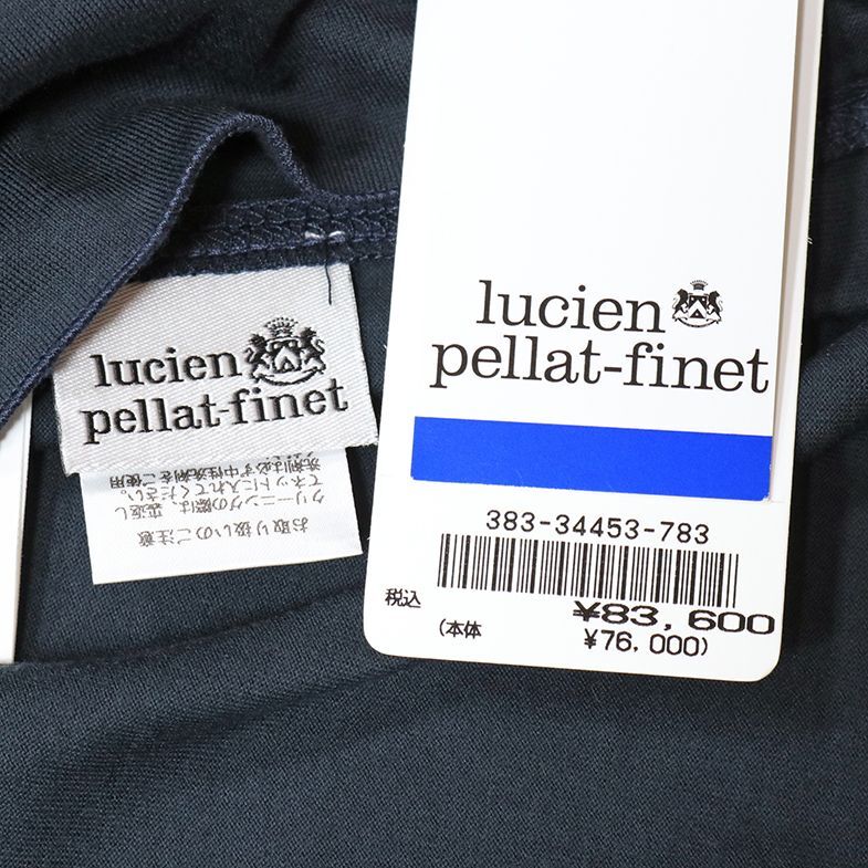 1円/春夏/lucien pellat-finet/Sサイズ/LPF ロゴ ストーン Tシャツ イタリア製 インポート ルシアンペラフィネ 新品/紺/ネイビー/iz500/_画像5