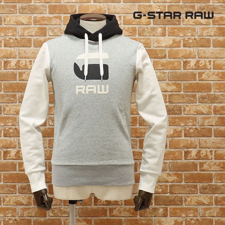 1円/秋冬/G-STAR RAW/XXSサイズ/裏起毛パーカー GRAPHIC 19 CORE HDD SW L/S D12389-B161-906 ロゴ レタード 新品/グレー/gf427/の画像1