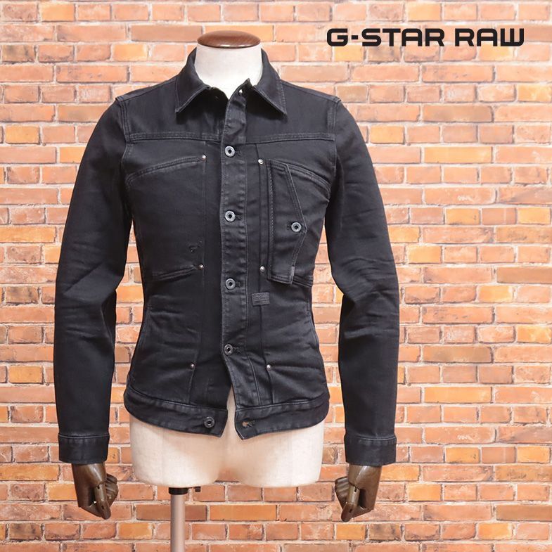 1円/G-STAR RAW/XSサイズ/Gジャン SCUTA POP SLIM JKT D15764-8479 ウォッシュ加工 アメカジ サーフ 新品/黒/ブラック/ia138/の画像1