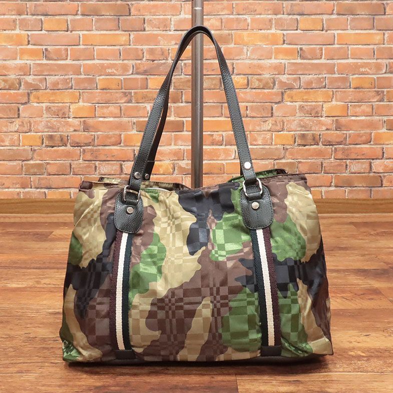1 jpy /Orobianco/ translation Boston bag GIRAMONDO-A. what . Jaguar do camouflage print 3. Italy made wild new goods / green × beige /ie249/