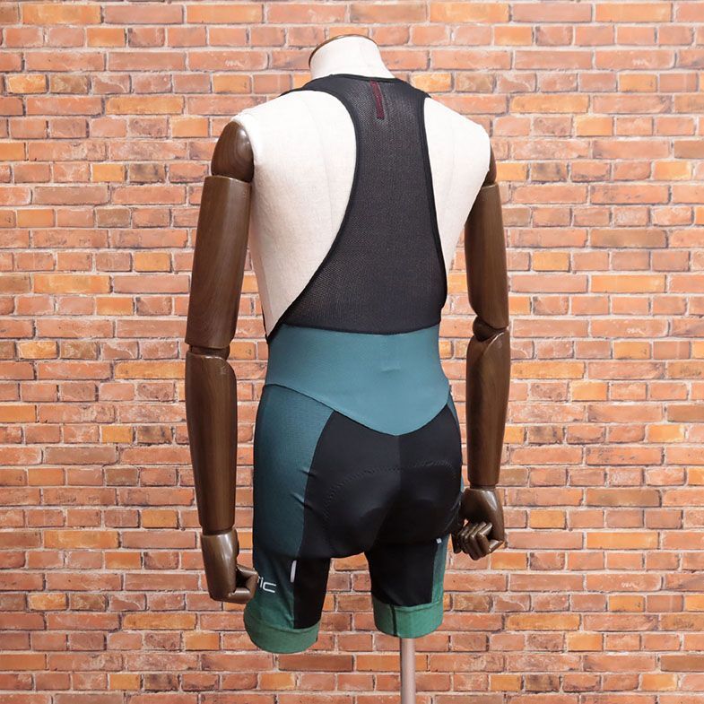  spring summer /reric/L size / domestic production bib shorts . sweat speed . honeycomb elasticity * ventilation * relic cycle brand new goods / green / green /ib307/