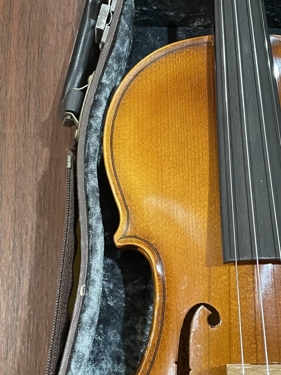 バイオリン【楽器店出品】チェコ製 Josef Jan Dvorak 4/4 完全整備済 美品本体に新品弓と下倉製のハードケースが付属！特価に！の画像3