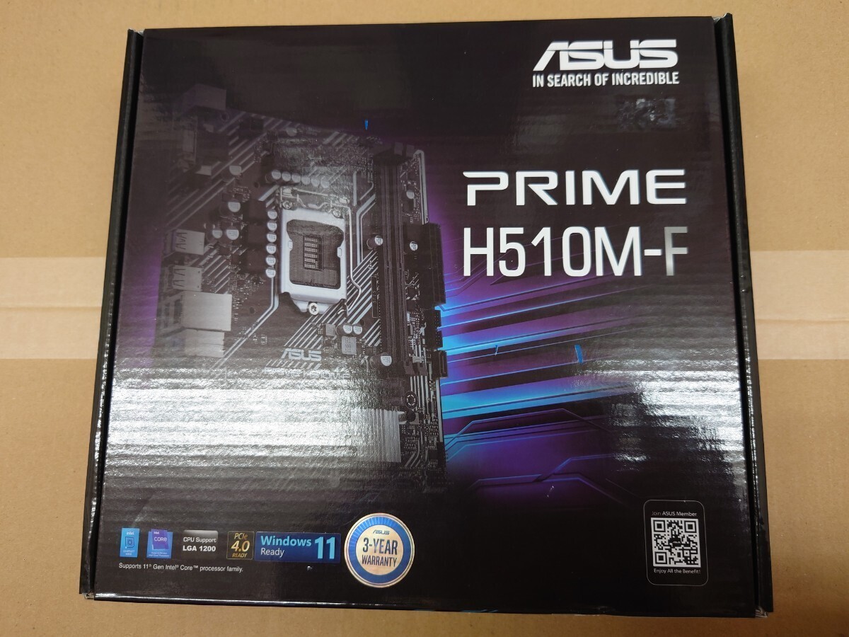 【新品・未開封】「 ASUS PRIME H510M-F 」 LGA 1200 Intel M-ATX 第10 11 世代 マザーボードの画像1
