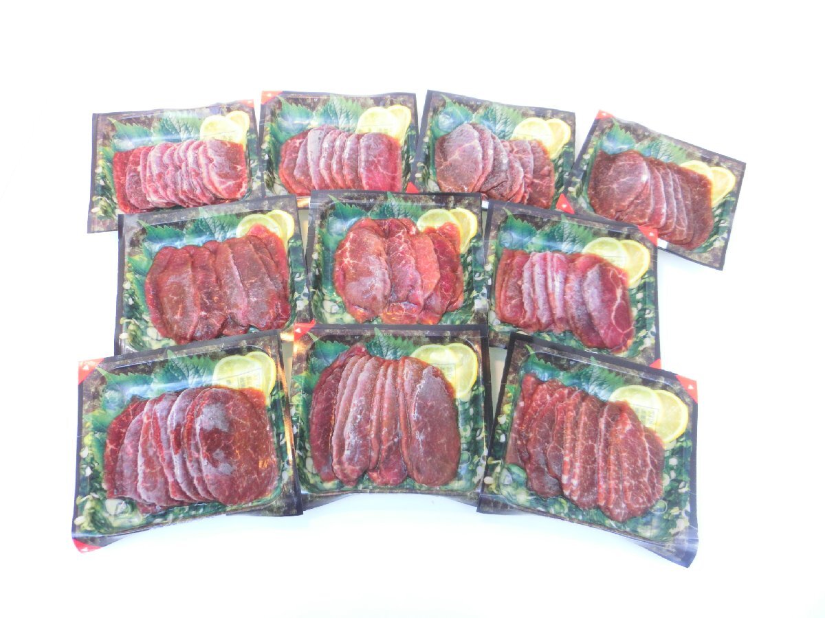 [Max] basashi slice 50g×10 piece lean 500g freezing raw meal for horsemeat vacuum pack * horse . slice [10P]*